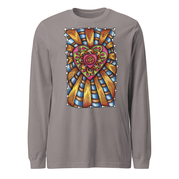 Bursting Heart Unisex Long Sleeve Tee - Martin K Designs