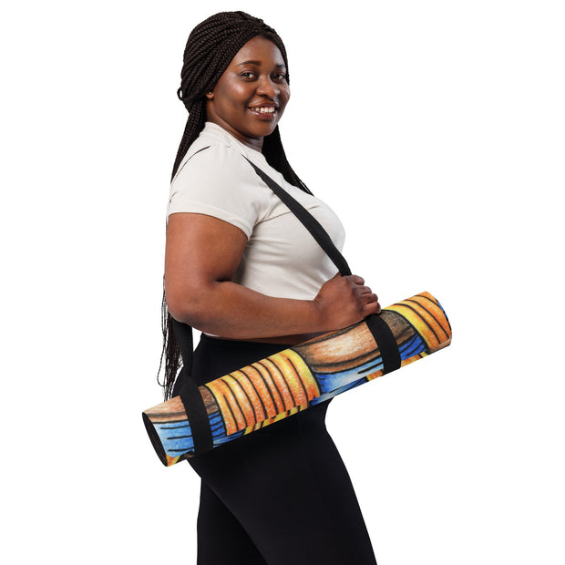 Bursting Heart Yoga mat - Martin K Designs