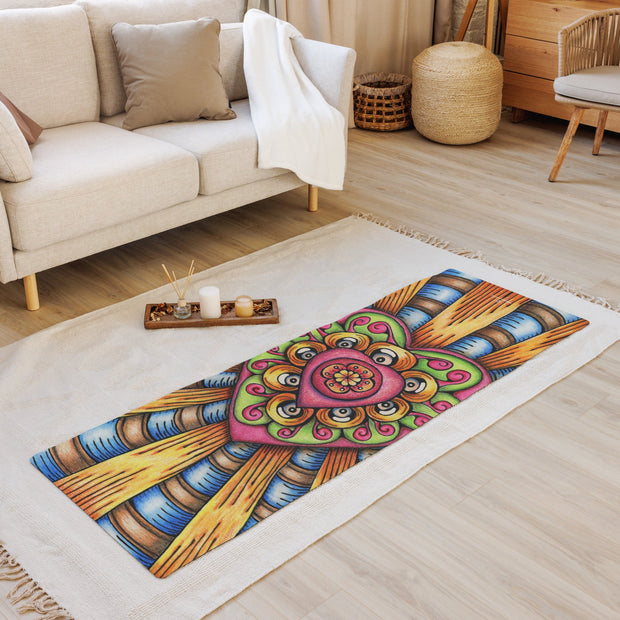 Bursting Heart Yoga mat - Martin K Designs