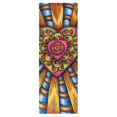 Bursting Heart Yoga mat - Martin K Designs