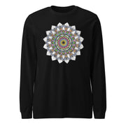 Calming Mandala Mandala Unisex Long Sleeve Tee - Martin K Designs