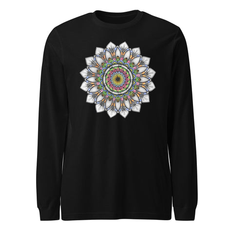 Calming Mandala Mandala Unisex Long Sleeve Tee - Martin K Designs