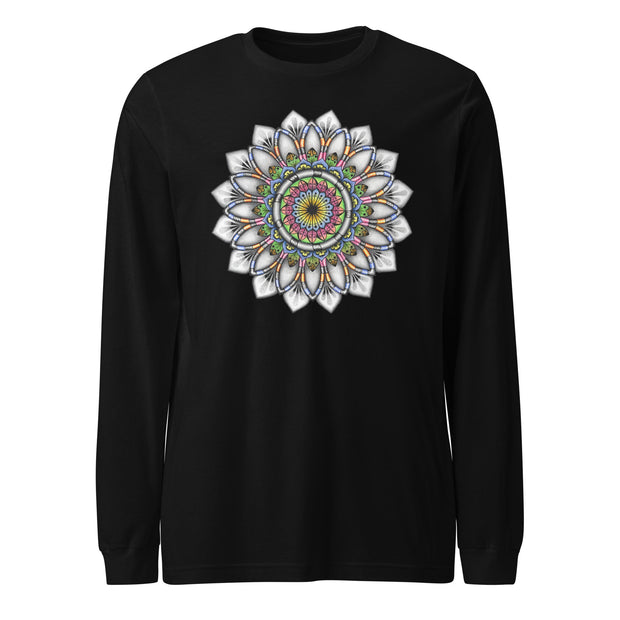 Calming Mandala Mandala Unisex Long Sleeve Tee - Martin K Designs