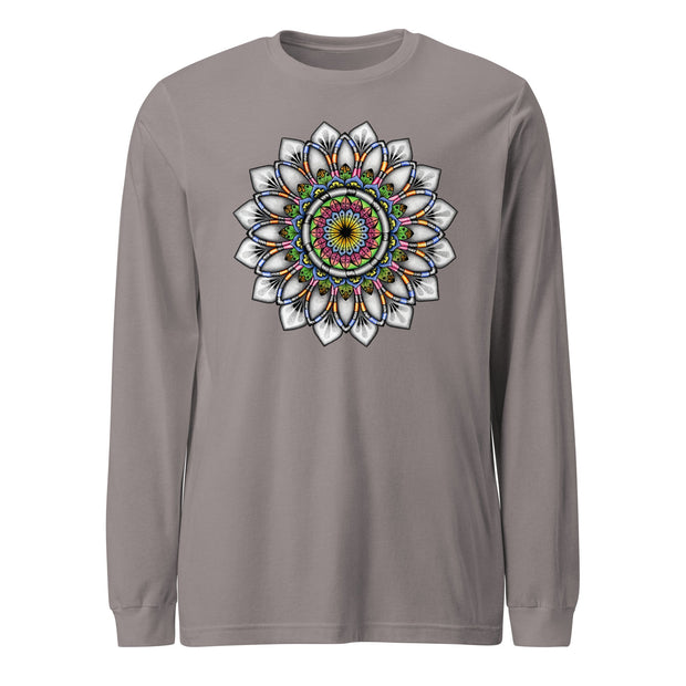 Calming Mandala Mandala Unisex Long Sleeve Tee - Martin K Designs