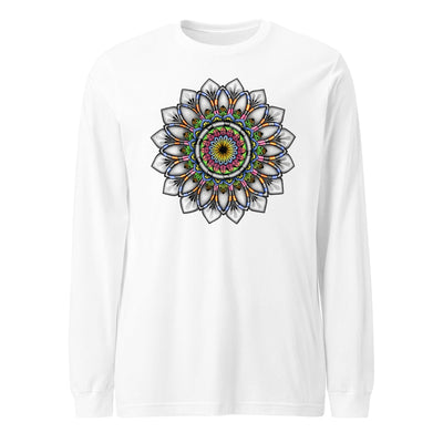 Calming Mandala Mandala Unisex Long Sleeve Tee - Martin K Designs