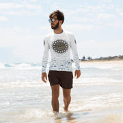 Calming Mandala Men's Rash Guard - Martin K Designs