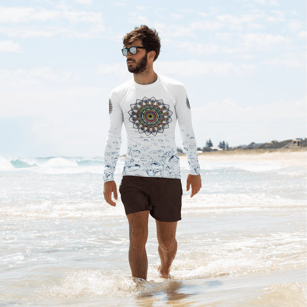 Calming Mandala Men's Rash Guard - Martin K Designs
