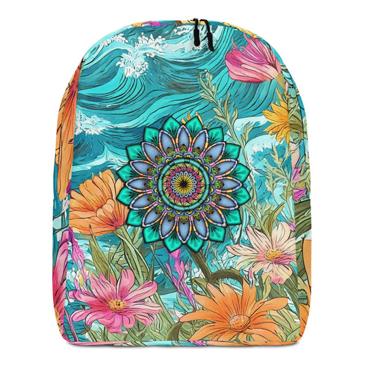 Radiance Minimalist Backpack - geometric artwork pattern