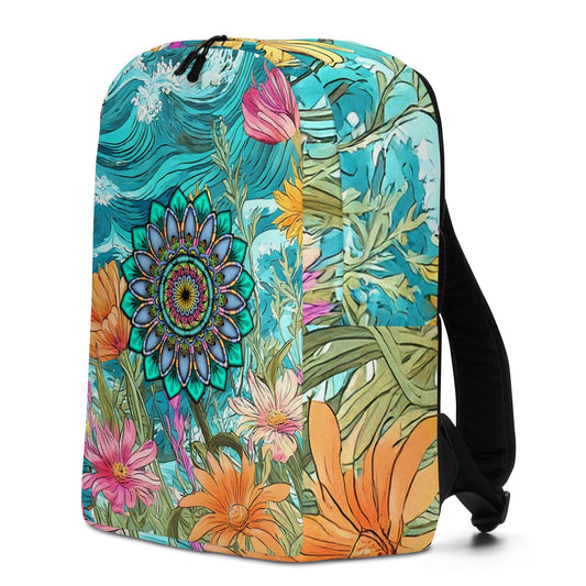 Radiance Minimalist Backpack - geometric artwork pattern