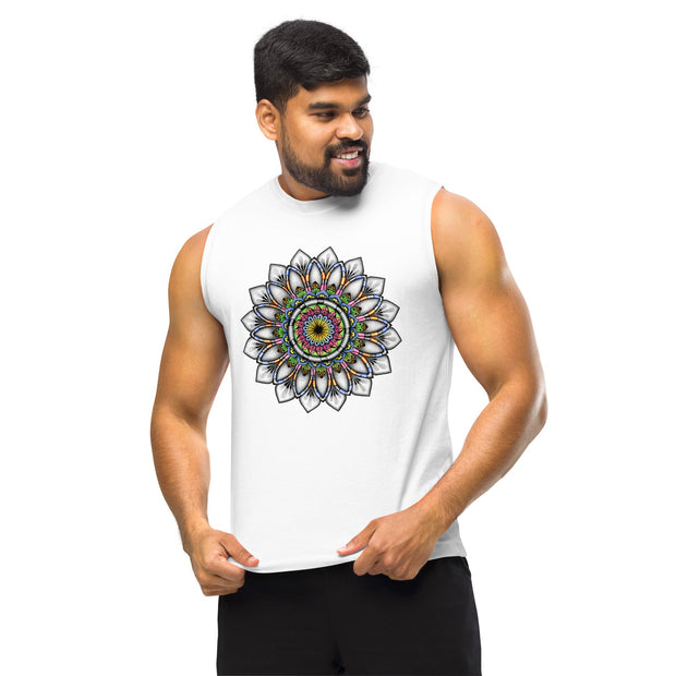 Calming Mandala Unisex Muscle Shirt - Martin K Designs