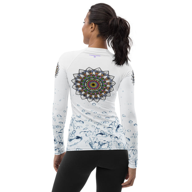 Calming Mandala Women's Rash Guard - Martin K Designs