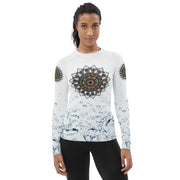 Calming Mandala Women's Rash Guard - Martin K Designs