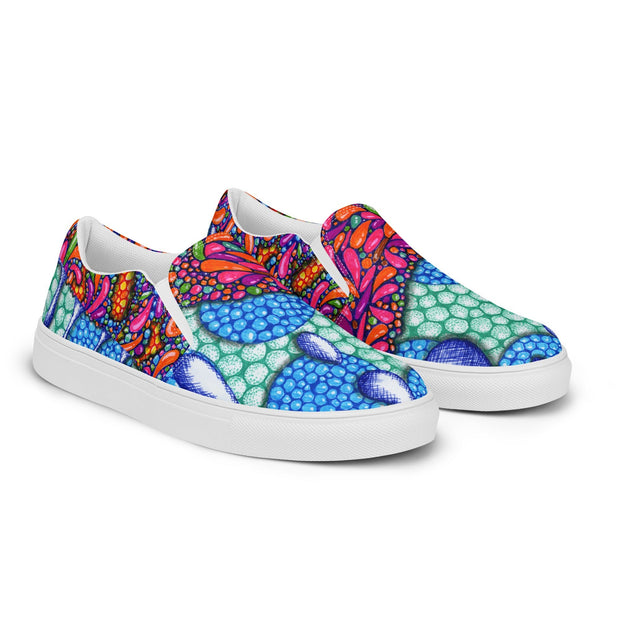 Candyland women’s slip - on canvas shoes - Flowstate Apparel