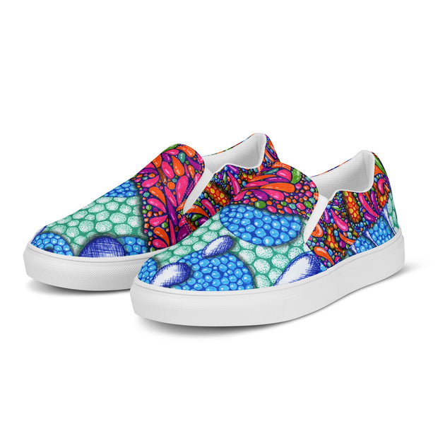 Candyland women’s slip - on canvas shoes - Flowstate Apparel
