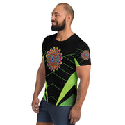 Circus Mandala Men's Athletic T-shirt - Martin K Designs