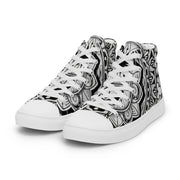 Club Mandala Men’s high top canvas shoes - Martin K Designs