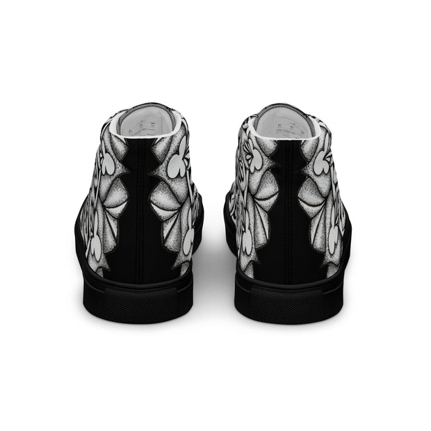 Club Mandala Men’s high top canvas shoes - Martin K Designs
