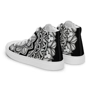 Club Mandala Men’s high top canvas shoes - Martin K Designs