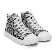 Club Mandala Women’s high top canvas shoes - Martin K Designs