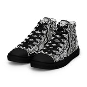 Club Mandala Women’s high top canvas shoes - Martin K Designs
