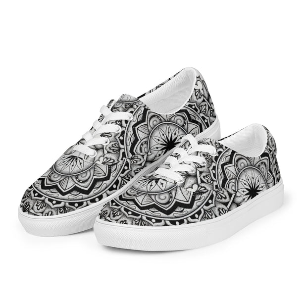 Club Mandala Women’s lace - up canvas shoes - Martin K Designs
