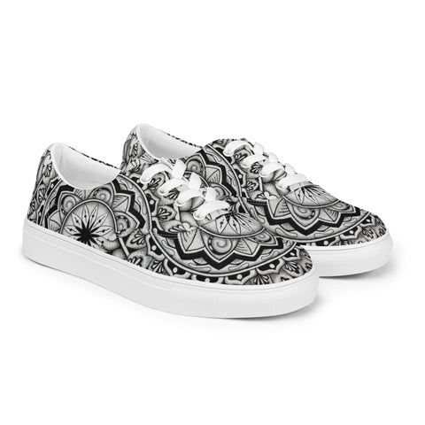 Club Mandala Women’s lace - up canvas shoes - Martin K Designs