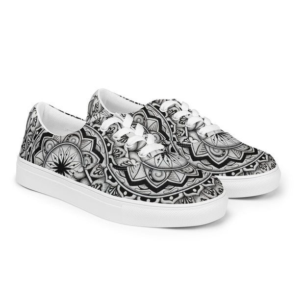 Club Mandala Women’s lace - up canvas shoes - Martin K Designs