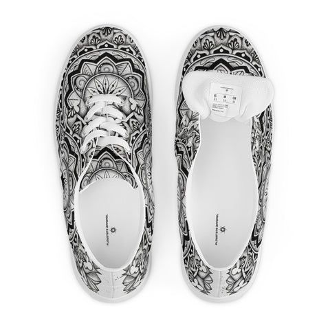 Club Mandala Women’s lace - up canvas shoes - Martin K Designs