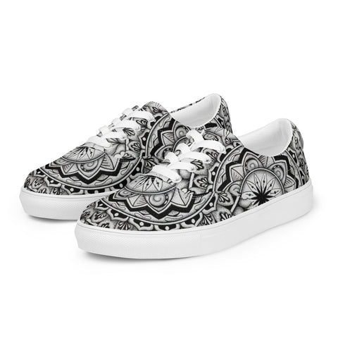 Club Mandala Women’s lace - up canvas shoes - Martin K Designs