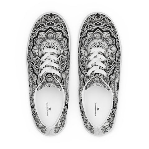 Club Mandala Women’s lace - up canvas shoes - Martin K Designs
