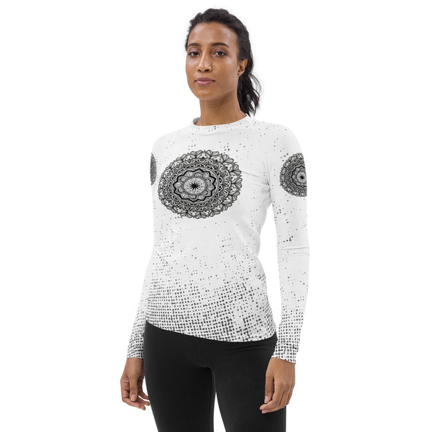 Club Mandala Women's Rash Guard - Martin K Designs