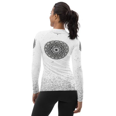 Club Mandala Women's Rash Guard - Martin K Designs