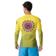 Corona de Mandala Mandala Men's Rash Guard - Martin K Designs