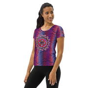 Corona de Mandala Women's Athletic T-shirt - Martin K Designs