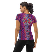 Corona de Mandala Women's Athletic T-shirt - Martin K Designs