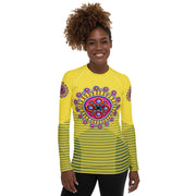 Corona de Mandala Women's Rash Guard - Martin K Designs