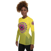 Corona de Mandala Women's Rash Guard - Martin K Designs