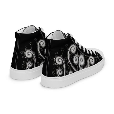 Creative Mind Men’s high top canvas shoes - Martin K Designs