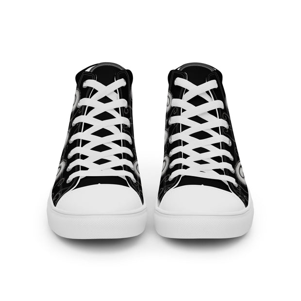 Creative Mind Men’s high top canvas shoes - Martin K Designs