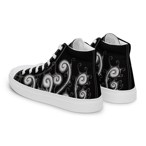 Creative Mind Men’s high top canvas shoes - Martin K Designs