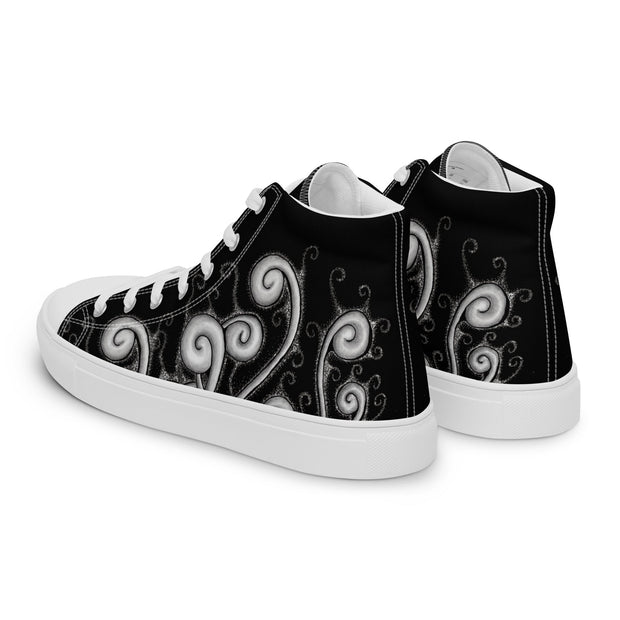 Creative Mind Men’s high top canvas shoes - Martin K Designs