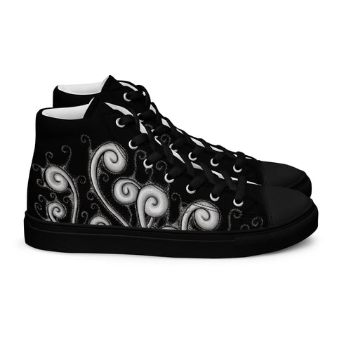 Creative Mind Men’s high top canvas shoes - Martin K Designs