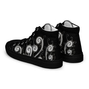 Creative Mind Men’s high top canvas shoes - Martin K Designs