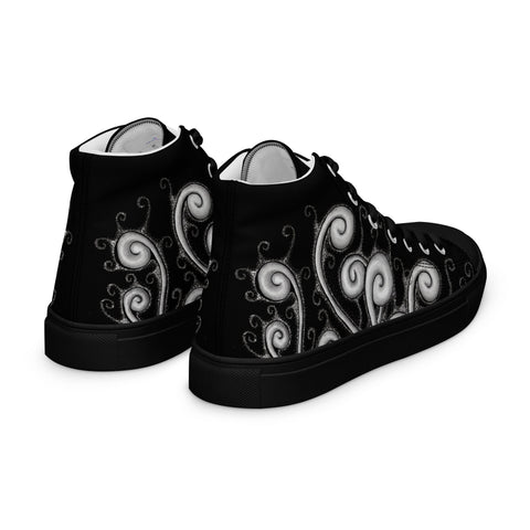 Creative Mind Men’s high top canvas shoes - Martin K Designs