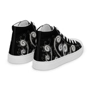 Creative Mind Men’s high top canvas shoes - Martin K Designs