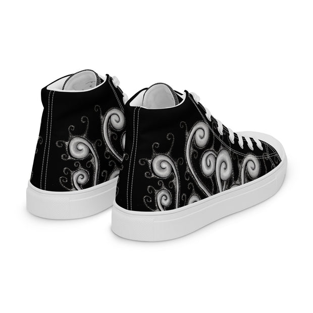 Creative Mind Men’s high top canvas shoes - Martin K Designs
