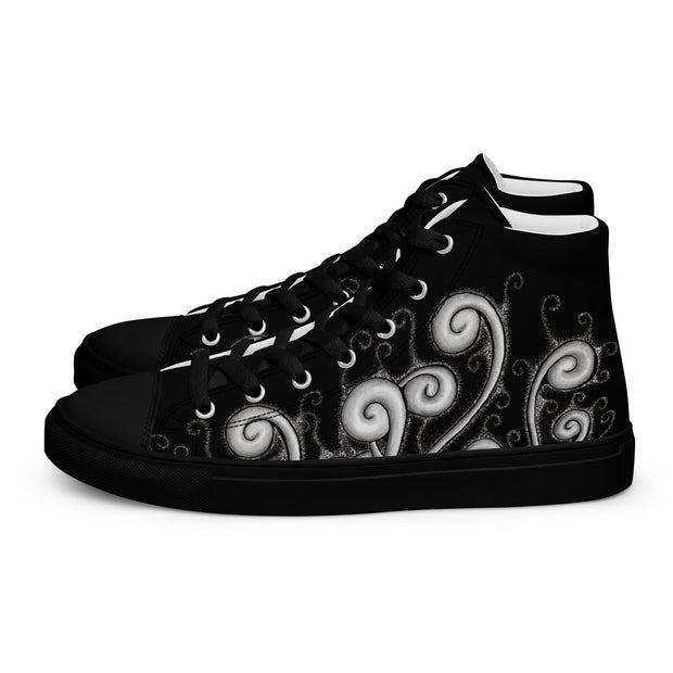 Creative Mind Men’s high top canvas shoes - Martin K Designs