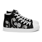 Creative Mind Men’s high top canvas shoes - Martin K Designs