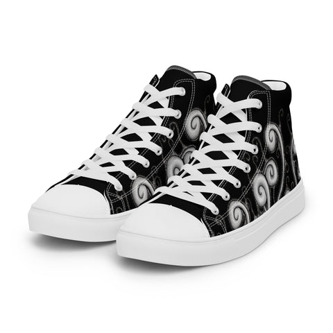 Creative Mind Men’s high top canvas shoes - Martin K Designs