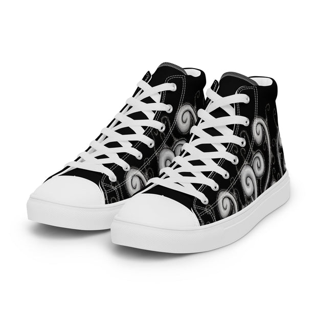 Creative Mind Men’s high top canvas shoes - Martin K Designs